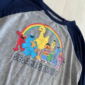 Little Sleepies Sesame Street Raglan Shirt Bamboo Size 7 EUC